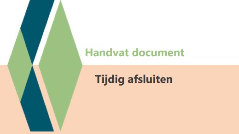 tijdig afsluiten