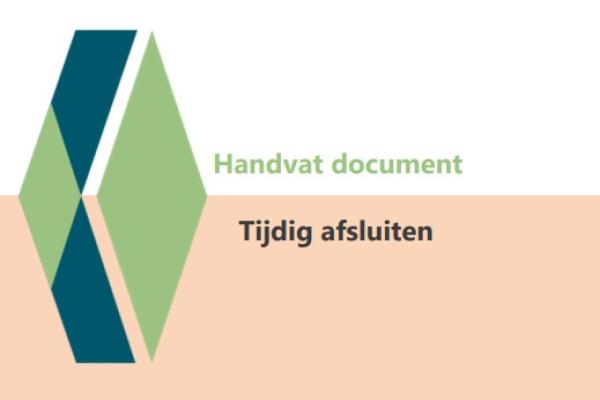 tijdig afsluiten